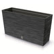 Prosperplast Furu Case Meia Floreira com Vaso Floreira com Vaso para Plantas de Interior e Exterior Plástico Resistente Retangular 77x23,5x40,6cm (Antracite)