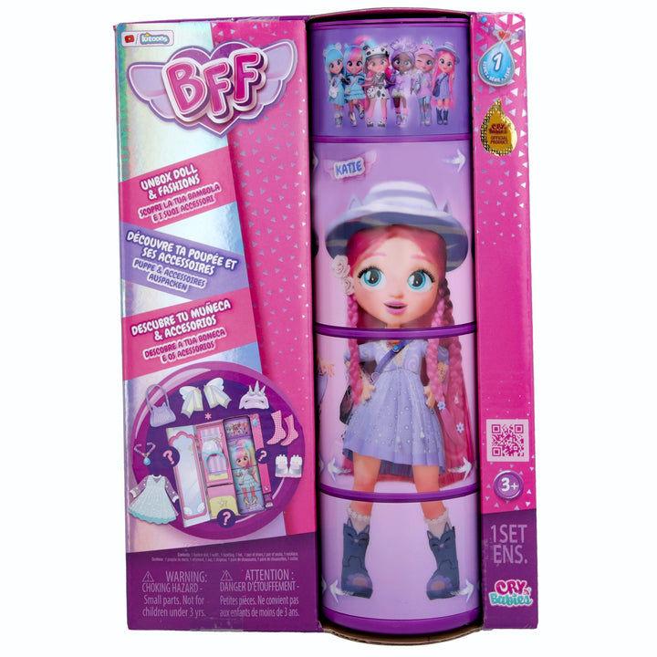 Muñeca BFF Katie Cry Babies set con accesorios IMC904347