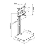Soporte de pared para TV con estante Maclean, máx. 20 kg, máx. VESA 200x200, para TV de 15-42", MC-451