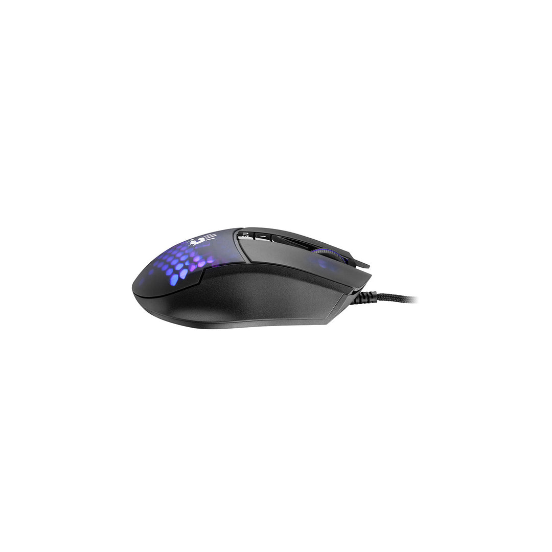 A4Tech Bloody L65 MAX RGB Mouse Honeycomb Gaming Mouse máx. Retroiluminação USB RGB de 12.000 DPI 2.000 Hz Ultrapolling 9 botões