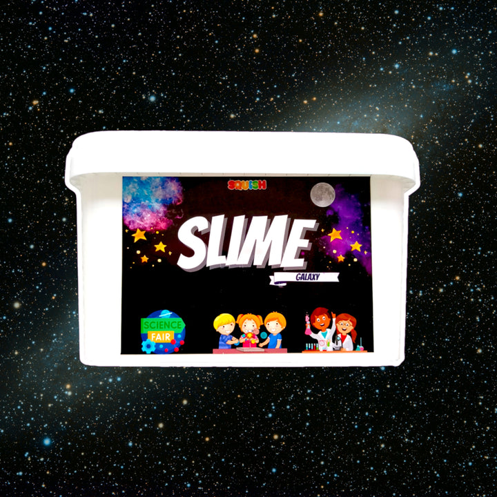 SQUISH SQ44 Slime Galaxy Making Kit Conjunto de 18 peças Acessórios PVA Cola Ativador Lantejoulas Falso Neve Cinética Areia Nuvem Crocante Claro Glitter Galaxy
