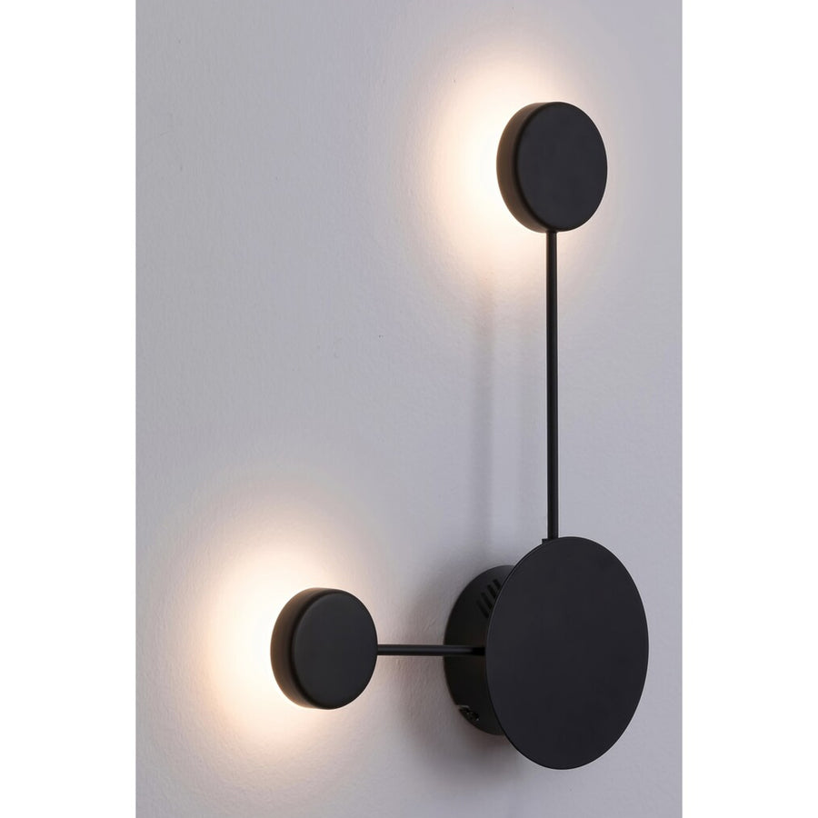 Aplique LED Amadeo 7W preto 6258 com temperatura de cor de 4000 K