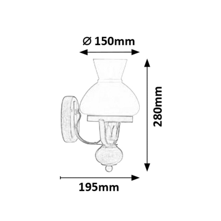 RABALUX PETRONEL 7077 Candeeiro de parede para sala de estar, sala de jantar, quarto