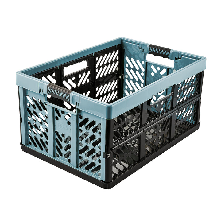 Cesta de la compra plegable de plástico azul Keeeper