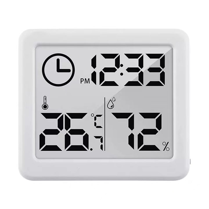 GreenBlue GB384W Termómetro Higrómetro Estación Meteorológica con Función de Reloj, Blanco