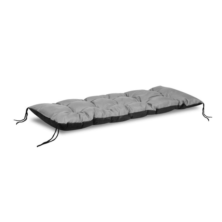 Almofada para espreguiçadeira de jardim Almofada 120x50 cm impermeável Codura PVC cinza