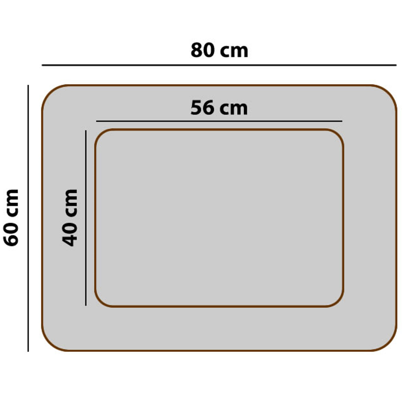 Sofá-cama Mallorca Comfort cinza claro com acabamento branco 80x60 cm