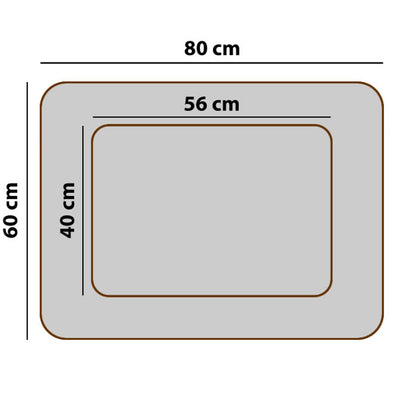 Sofá-cama Mallorca Comfort cinza claro com acabamento branco 80x60 cm