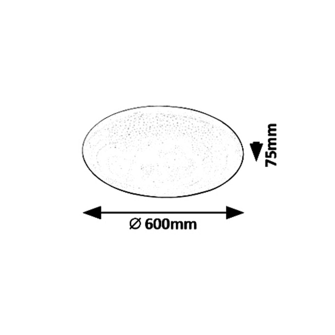 Rabalux Danny 5446 plafon LED branco 60W cor de luz regulável