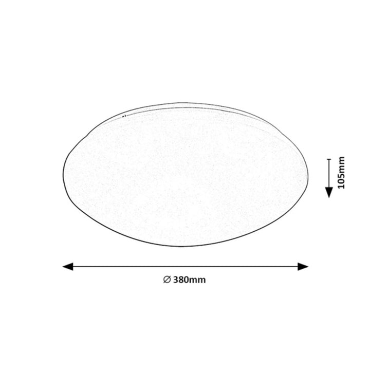 Plafon redondo com sensor de movimento Lucas Rabalux branco 24W 71134 LED