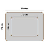 Sofá cama ortopédico Valencia para cães bege com acabamento preto 100 x 75 cm