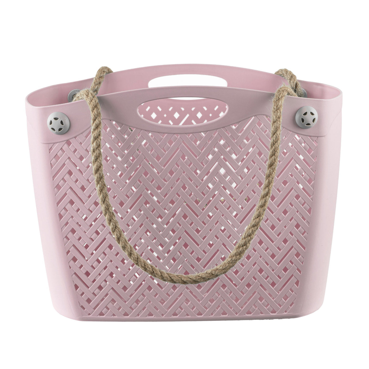 Sacola de compras reutilizável BranQ Bolsa de praia étnica aberta rosa Boho