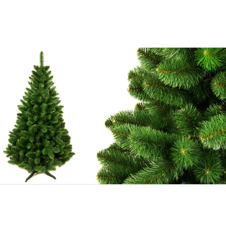 Damich Abeto Artificial Pino Decoración Navideña Árbol de Navidad Incl. Soporte de lámina de PVC 220cm