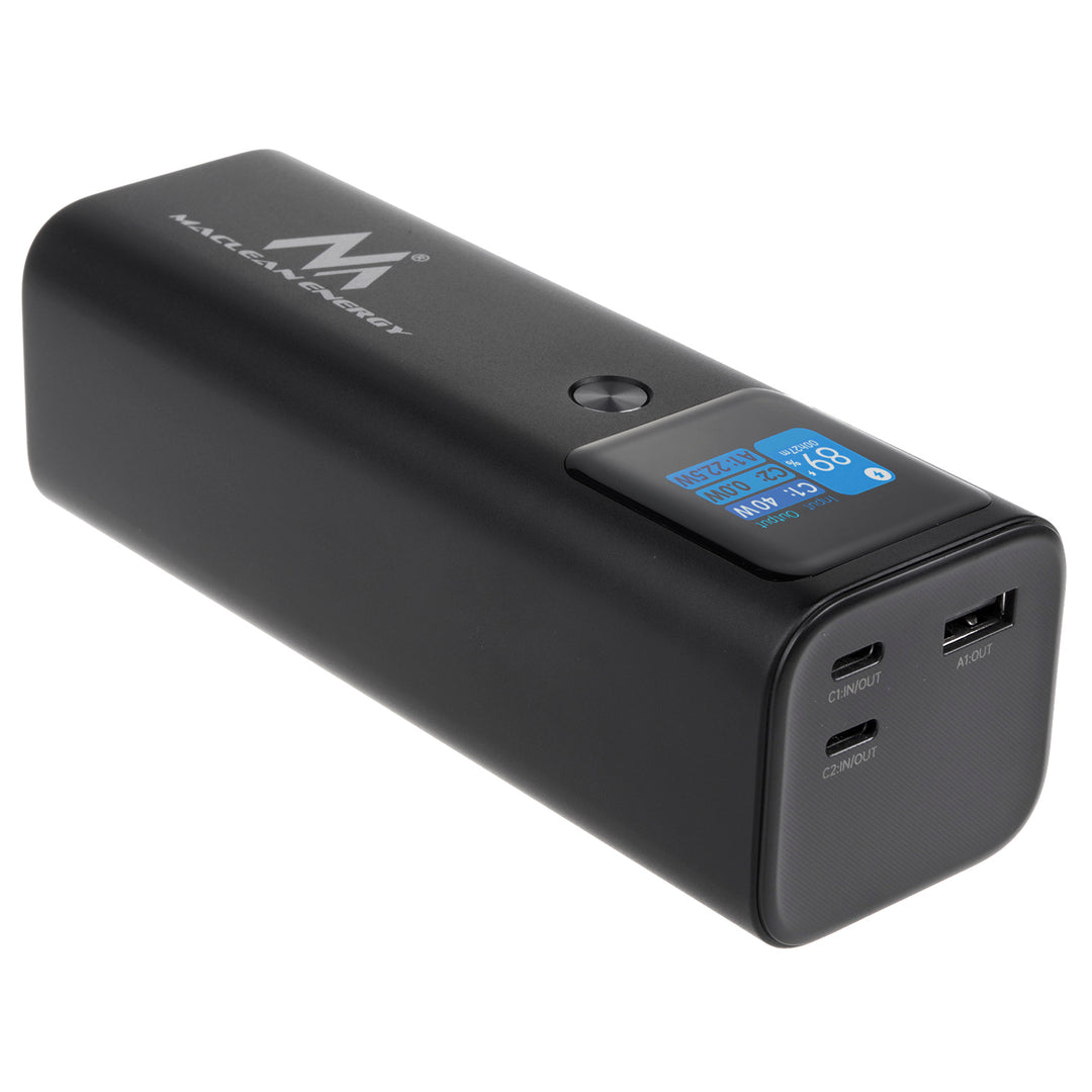 Maclean MCE335 Bateria Power Bank 24600mAh de Carga Rápida, Power Delivery (PD) 140W, Fast/Quick/Super Charge, 88,56Wh, 2x Typ-C, USB