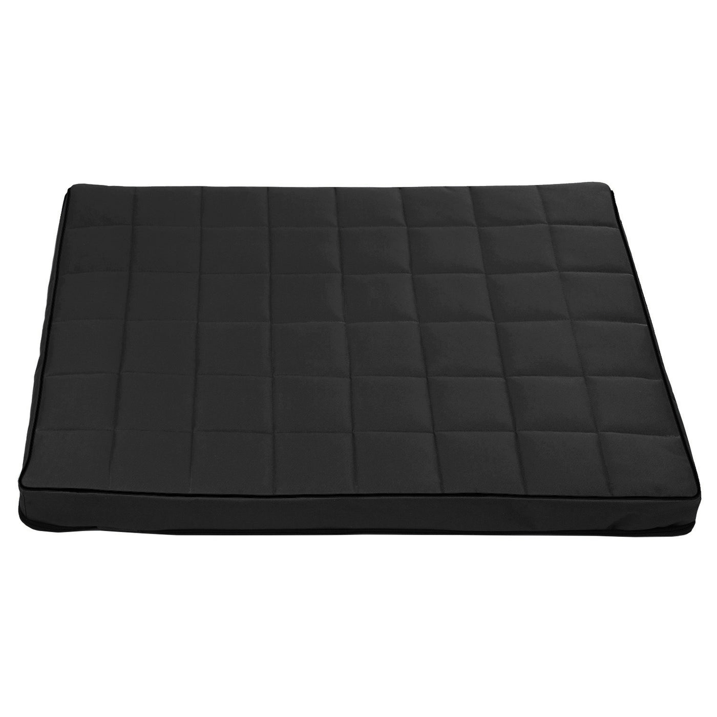 Mestizo Vigo Checked Cama Colchón para Perro Gato Colchoneta para Mascotas (80x60x5cm) en Negro