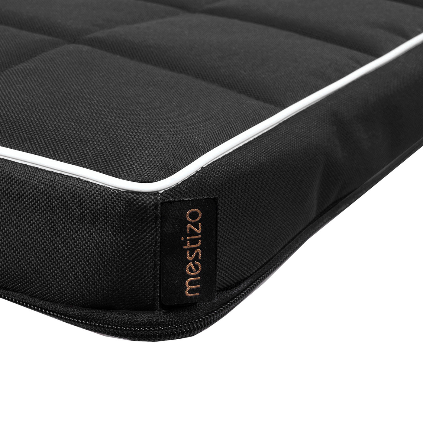 Mestizo Vigo Checked Cama Colchón para Perro Gato Colchoneta para Mascotas (80x60x5cm) en Negro/Blanco