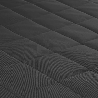 Mestizo Vigo Checked Cama Colchón para Perro Gato Colchoneta para Mascotas (80x60x5cm) en Gris Oscuro/Negro