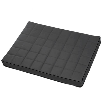 Mestizo Vigo Checked Cama Colchón para Perro Gato Colchoneta para Mascotas (80x60x5cm) en Gris Oscuro/Negro