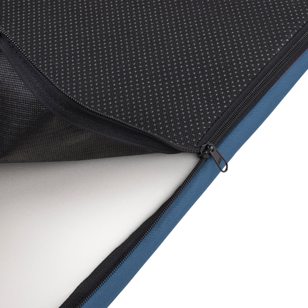 Mestizo Vigo Checked Cama Colchón para Perro Gato Colchoneta para Mascotas (80x60x5cm) en Azul/Blanco