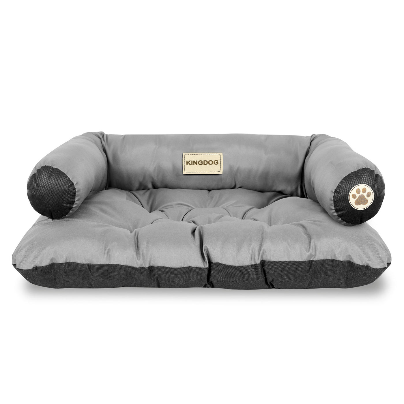 KingDog Cama para Cachorro Sofá para Animais de Estimação Cercadinho Prestige 80x60 cm Cinza Impermeável