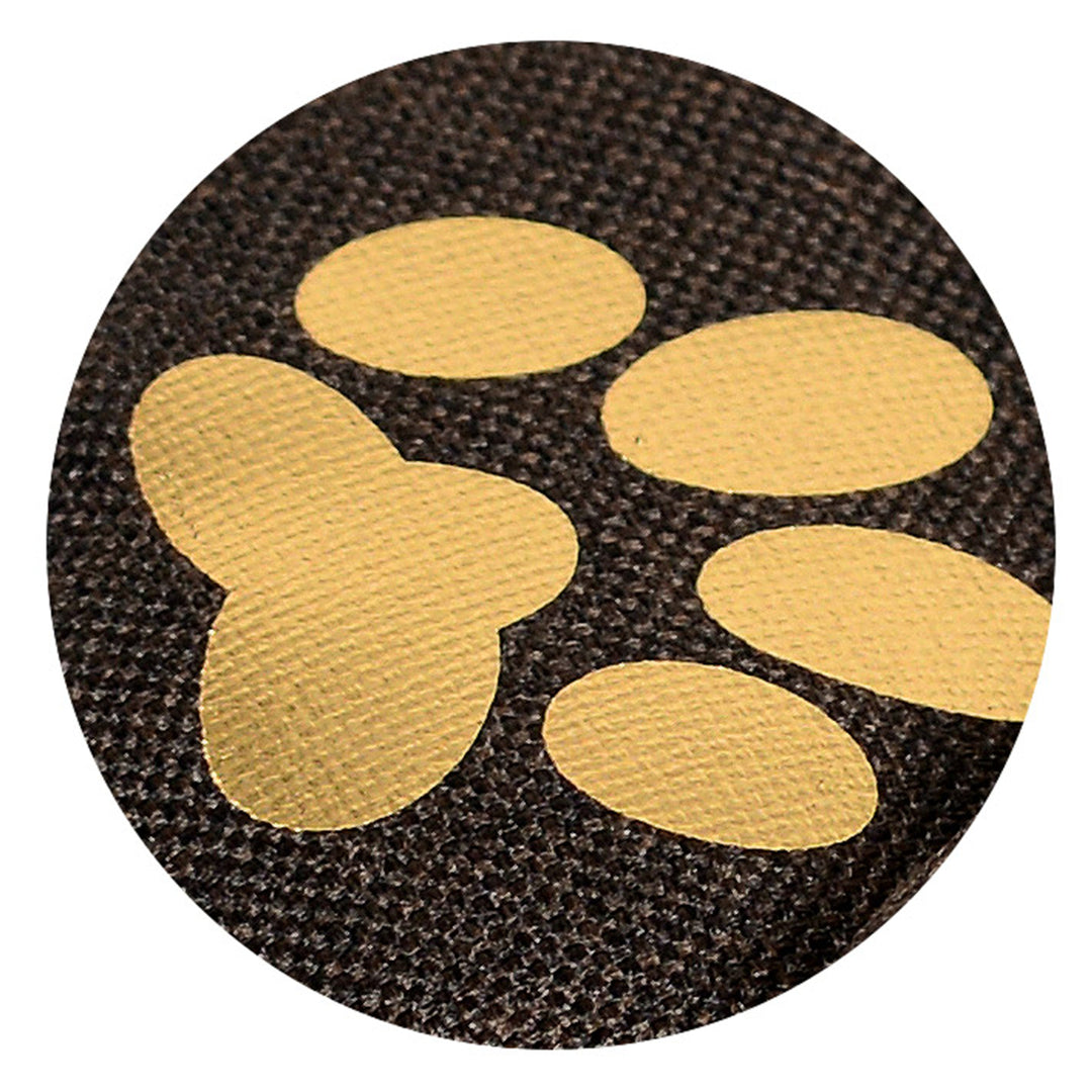 Cobertor impermeável para cães Prestige Tapete durável para cães com padrão de osso dourado em marrom (100x70cm)