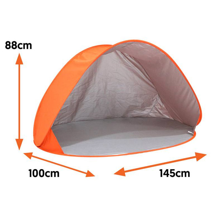 LAMEX JUNIOR Tienda de Campaña de Playa Camping Autoplegable Color Naranja