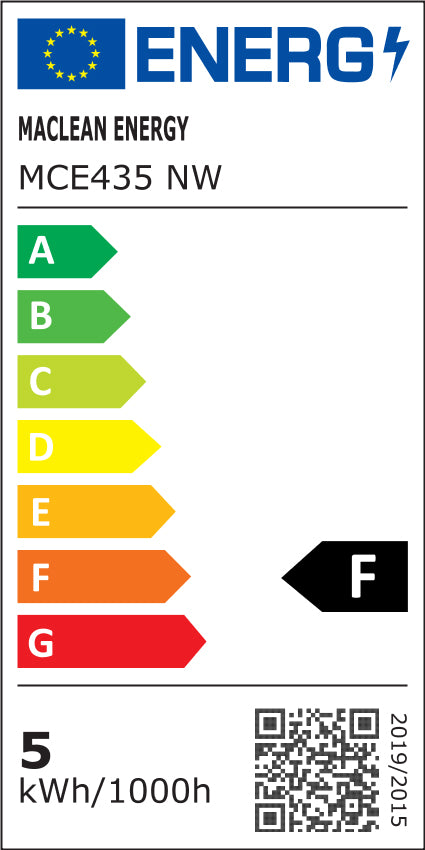 6x Bombilla LED Maclean, GU10, 5 W, 220-240 V~, 50/60 Hz, blanco neutro, 4000 K, 400 lúmenes, MCE435 NW