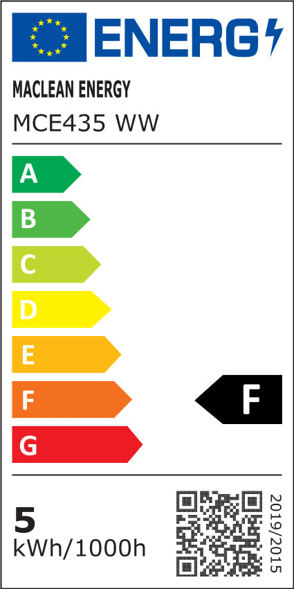 6x Bombilla LED Maclean, GU10, 5 W, 220-240 V~, 50/60 Hz, blanco cálido, 3000 K, 400 lúmenes, MCE435 WW