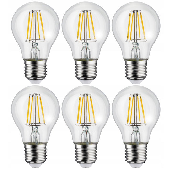 6x Bombilla de filamento LED Maclean, E27, 11W, 230V, WW blanco cálido 3000K, 1500lm Retro edison decorativa A60, MCE280