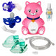 Inhalador infantil para gatos Promedix, set nebulizador, mascarillas, filtros, PR-816 + chupete universal Gess para inhalador