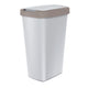 Lixeira KEDEN COMPACTA Q com moldura (45 L, cinza/marrom claro)