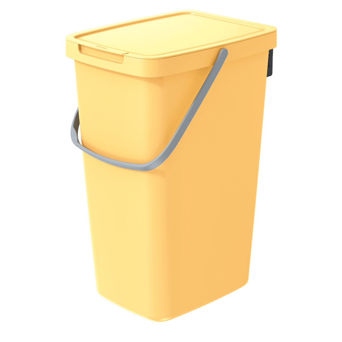 Keden Systema Q Cubo de Basura Cubo de Reciclaje 20L Amarillo Claro