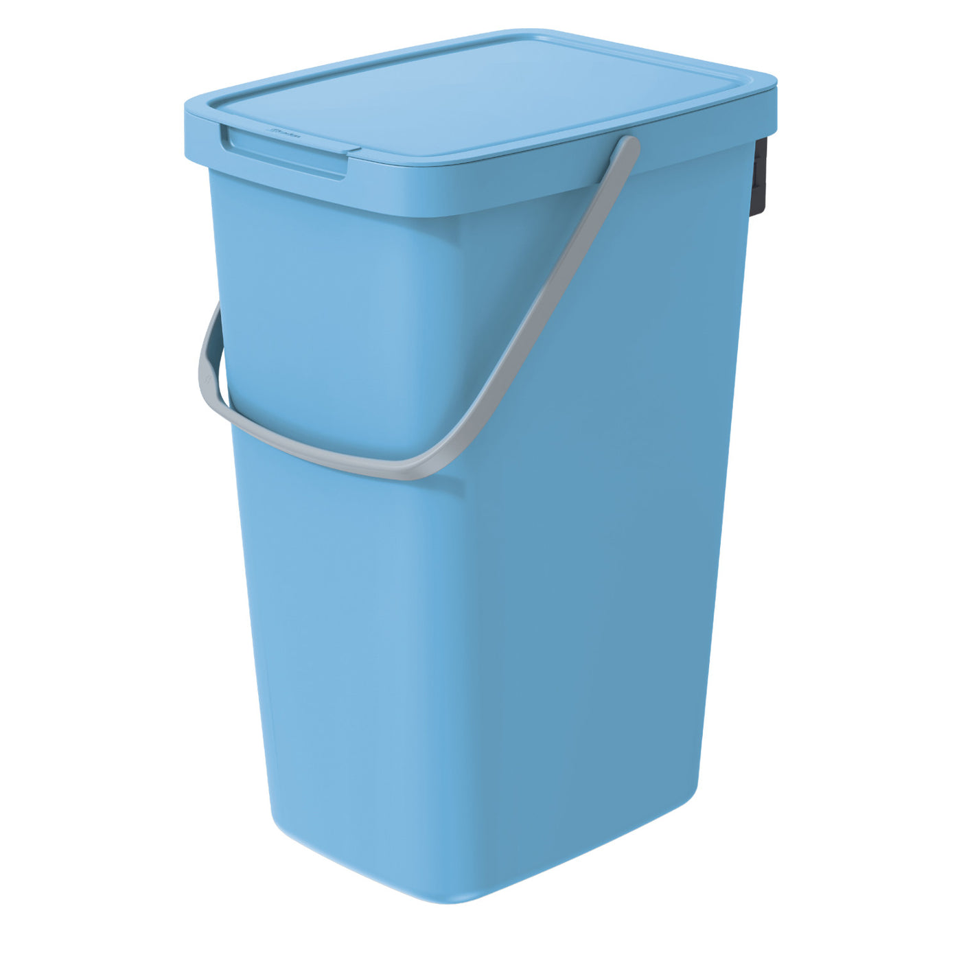 Cubo de basura 20l Keden Systema Q color azul claro