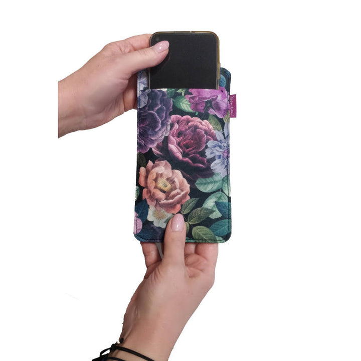 Bertoni Funda para Smartphone de Fieltro Ecológico (105x195 mm, Diseño Forest Mood) EE0028