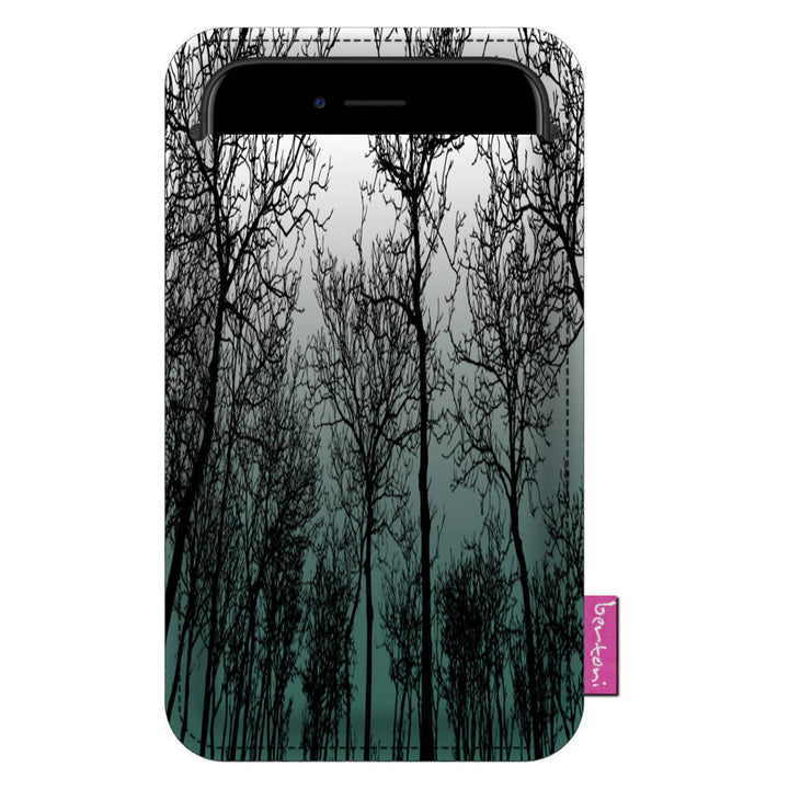 Bertoni Funda para Smartphone de Fieltro Ecológico (105x195 mm, Diseño Forest Mood) EE0028