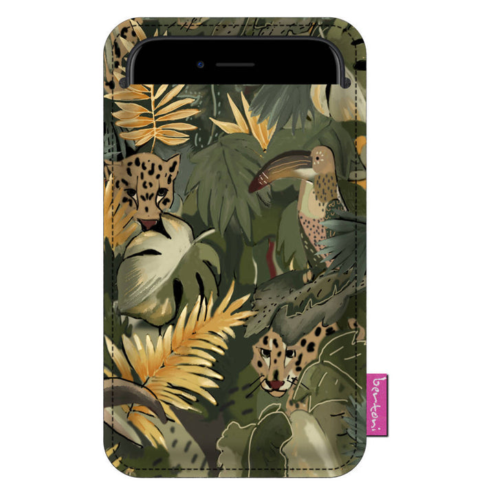 Capa para smartphone de feltro ecológico Bertoni (105x195 mm, Amazonia Design) EE0029