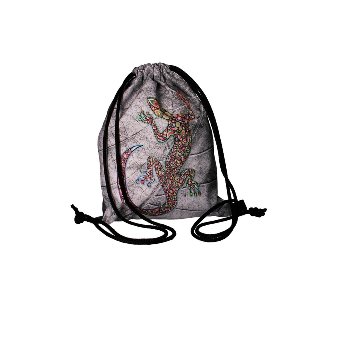 Bolsa traseira Bertoni, impressão em cores, à prova d'água, estampa de lagarto, EE0041