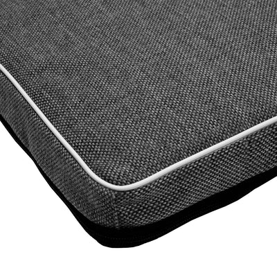 Mestizo Cama Colchón Leon Standard para Perro y Gato Funda Lavable (Gris Oscuro/Blanco, 80x60x5cm)