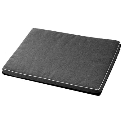 Mestizo Cama Colchón Leon Standard para Perro y Gato Funda Lavable (Gris Oscuro/Blanco, 80x60x5cm)