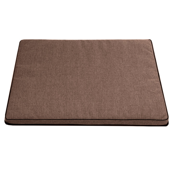 Colchão Cama Mestizo Leon Standard para Cães e Gatos Capa Lavável (Marrom/Preto, 80x60x5cm)