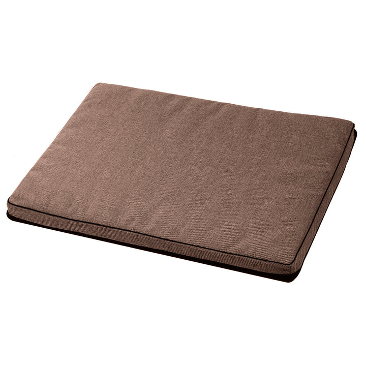 Colchão Cama Mestizo Leon Standard para Cães e Gatos Capa Lavável (Marrom/Preto, 80x60x5cm)