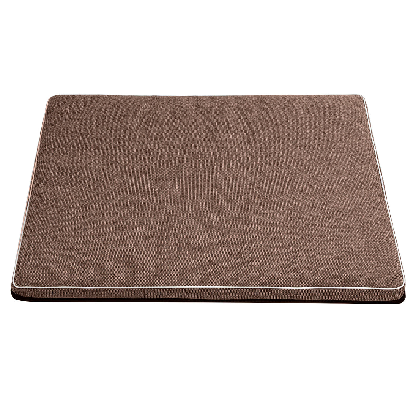 Mestizo Cama Colchón Leon Standard para Perro y Gato Funda Lavable (Marrón/Blanco, 80x60x5)