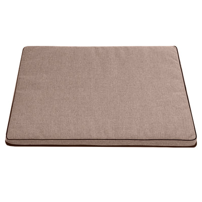 Colchão Cama Mestizo Leon Standard para Cães e Gatos Capa Lavável (Bege/Preto, 80x60x5)