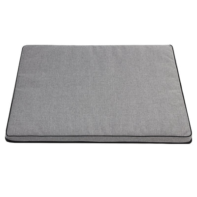 Mestizo Cama Colchón Leon Standard para Perro y Gato Funda Lavable (Gris Claro/Negro, 80x60x5)