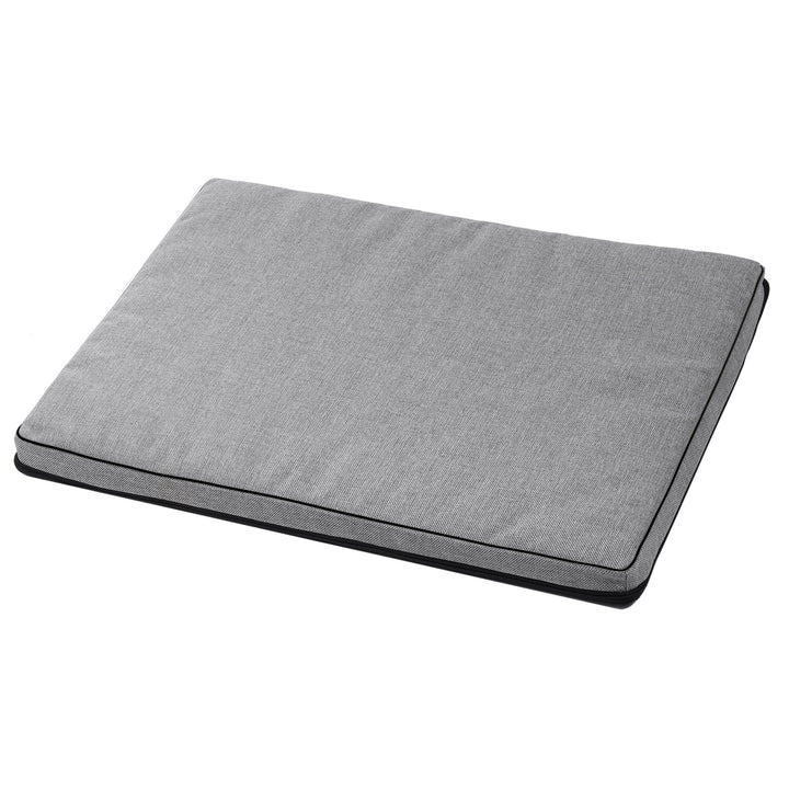 Colchão cama padrão Mestizo Leon para cães e gatos, capa lavável (cinza claro/preto, 80x60x5)