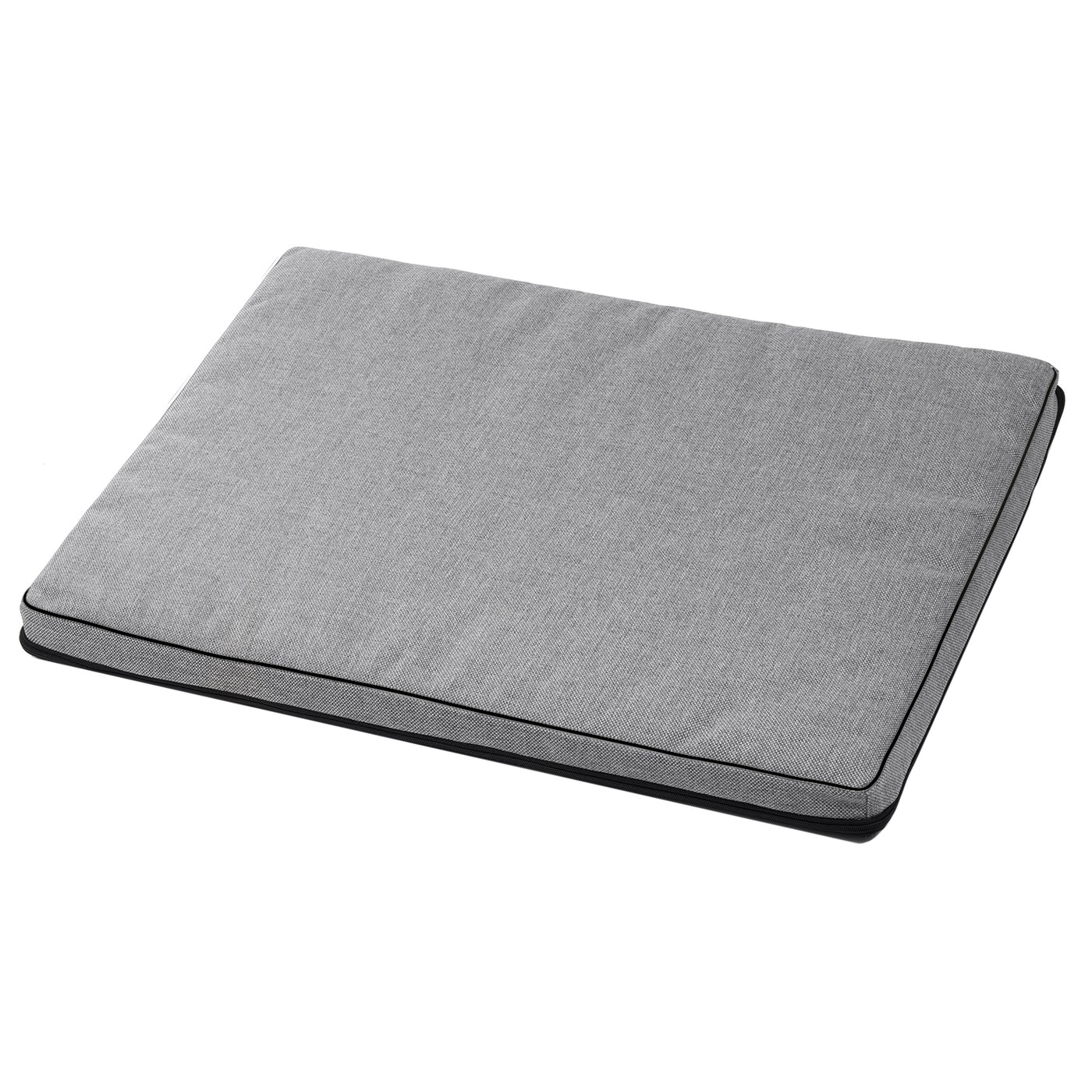 Colchão cama padrão Mestizo Leon para cães e gatos, capa lavável (cinza claro/preto, 80x60x5)