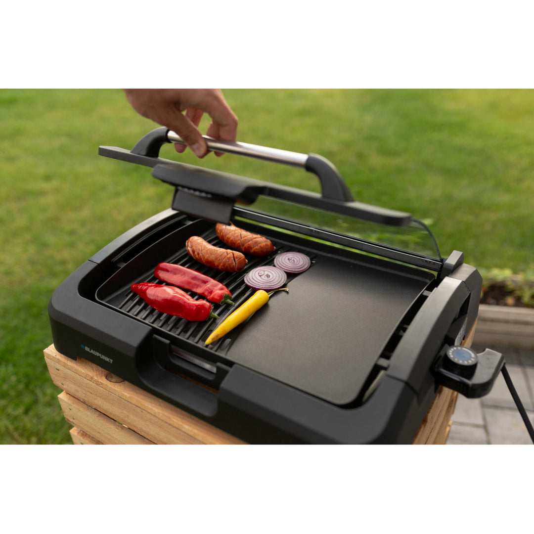 Placa de cozimento para churrasqueira elétrica Blaupunkt GRT801 39x29cm 2200W