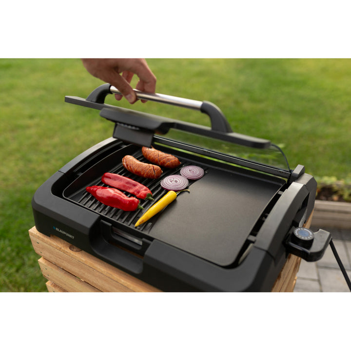 Placa de cozimento para churrasqueira elétrica Blaupunkt GRT801 39x29cm 2200W