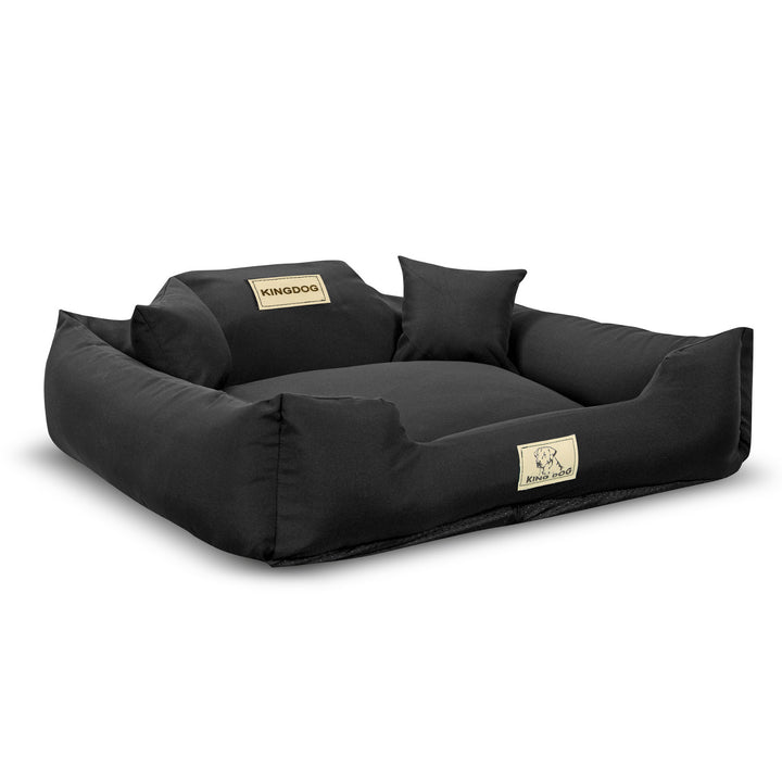 Cama para cachorro KINGDOG KINMIC75/65CZA 75x65 cm preta