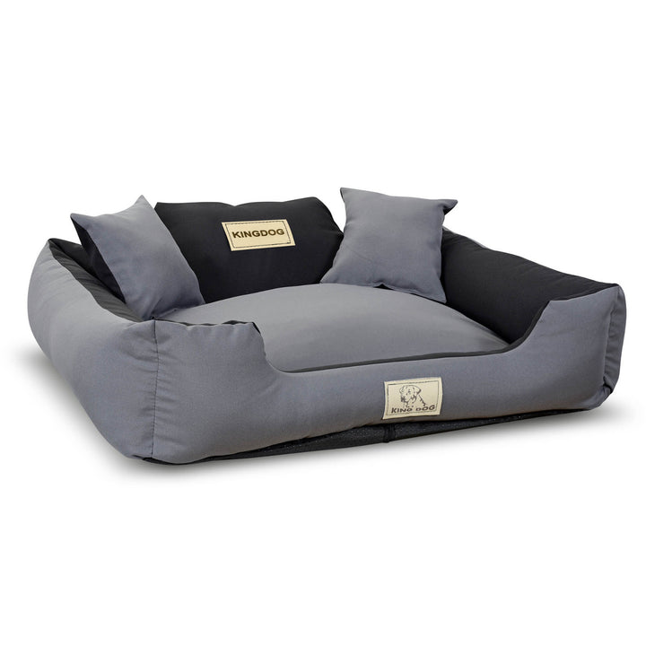 Cama para cachorro KINGDOG KINMIC75/65C-SZ 75x65 cm cinza/preto